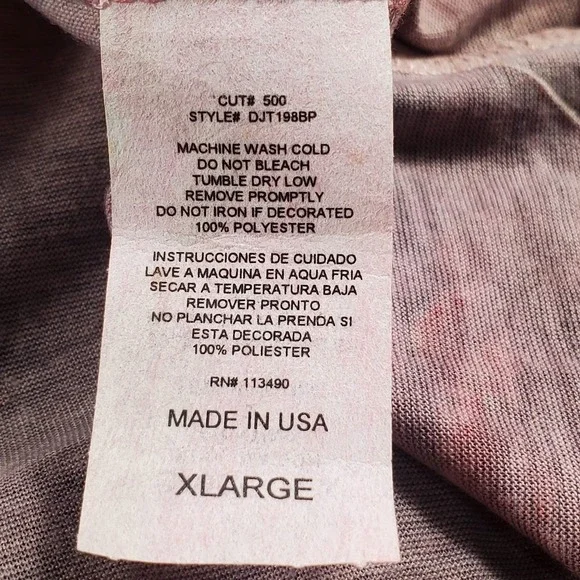 Disney Alice in Wonderland All Over Print T-Shirt XL Made in USA Vintage 2010 - Picture 4 of 14